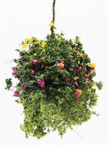 (image for) Miniature Love You Hanging Basket For Dollhouses