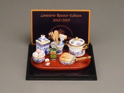 (image for) Miniature Collector´s Tray - Blue Onion Gold Design