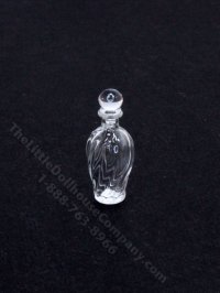 (image for) Miniature Ridged Glass Decanter for Dollhouses