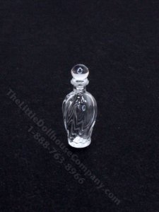 (image for) Miniature Ridged Glass Decanter for Dollhouses