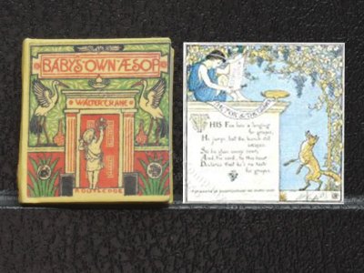 (image for) Miniature Illustrated Readable Book: 'Baby's Own Aesop'