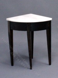 (image for) Miniature Marble Topped Corner Table for Dollhouses