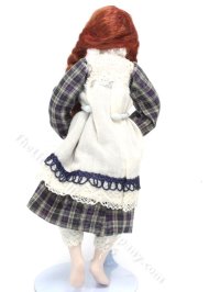 (image for) Teen Red Haired Girl With Braids Doll on Tummy by Patsy Thomas