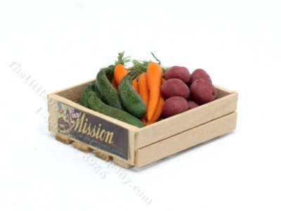 (image for) Miniature Crate of Carrots for Dollhouses