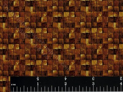 (image for) Brown Mosaic Tile Miniature Wallpaper for Dollhouses
