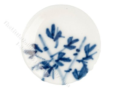 (image for) Miniature Ceramic Plate with Blue Designs