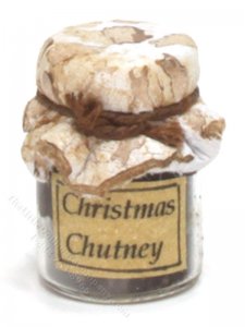 (image for) Miniature Homemade Christmas Chutney in Wax Sealed Jar