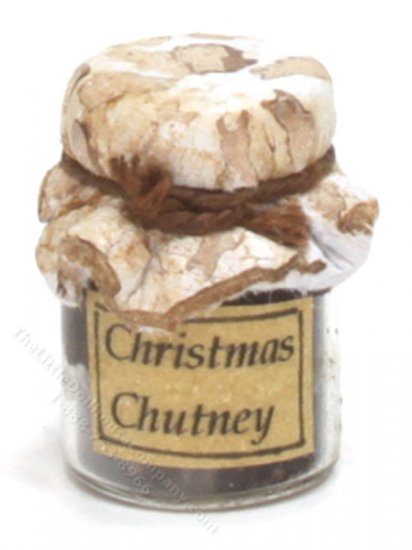 (image for) Miniature Homemade Christmas Chutney in Wax Sealed Jar