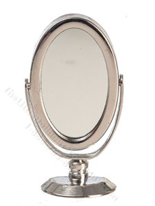 (image for) Miniature Silver Table/Dresser Mirror - Large
