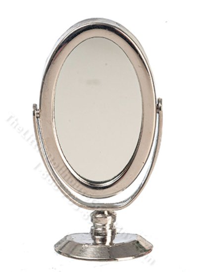 (image for) Miniature Silver Table/Dresser Mirror - Large