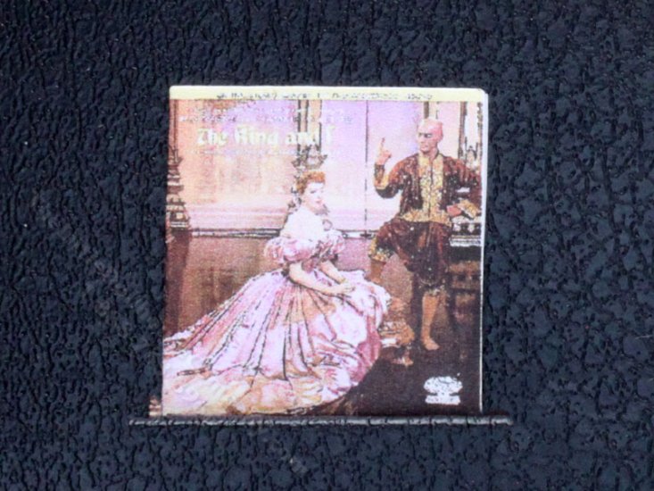 (image for) Miniature "King and I" Vinyl Record Sleeve for Dollhouses