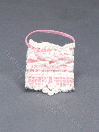 (image for) Miniature Pink and Lace Handbag