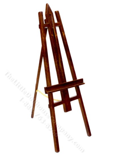 (image for) Miniature Walnut Easel For Dollhouses
