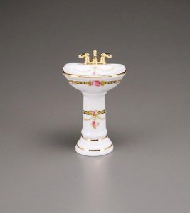 (image for) Miniature Victoria Pattern Bathroom Sink