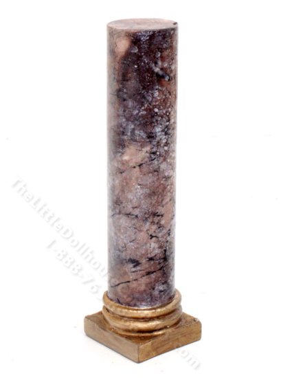 (image for) Miniature Pink Marble Column for Dollhouses