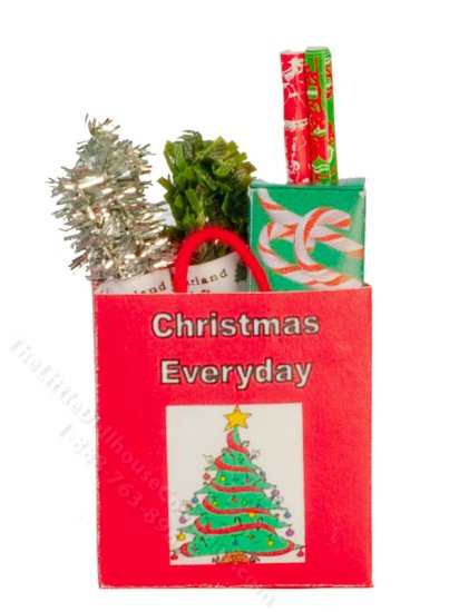 (image for) Miniature Christmas Decoration Bag for Dollhouses