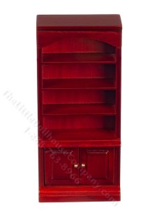 (image for) Miniature Mahogany Bathroom Cupboard for Dollhouses