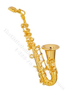(image for) Miniature 2.75 Inch Saxophone for Dollhouses