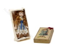 (image for) Miniature Porcelain Doll In a Box for Dollhouses
