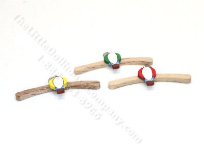 (image for) Miniature Hot Air Balloon Clothes Hanger For Dollhouses (1pc)