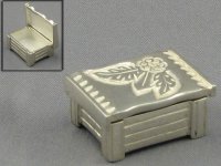 (image for) Miniature Sterling Silver Tea Caddy by Don Henry