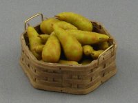 (image for) Dollhouse Scale Model Open Basket with Pears