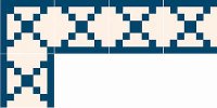 (image for) Dollhouse Scale Model Floor Tiles-Borders