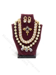 (image for) Miniature Gold Jewelry Set w/ Diamond Brooch by Judith Blondell