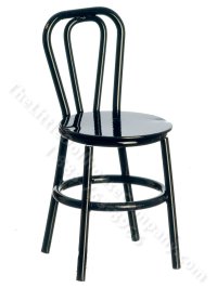 (image for) 1/2" Black Cabaret Chair for Dollhouses