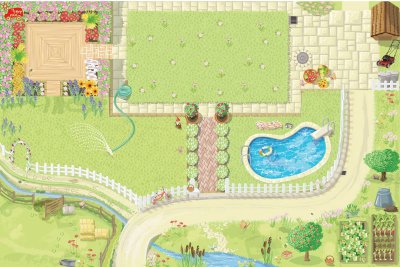 (image for) Dollhouse Playmat for Daisylane and Le Toy Van Dollhouses