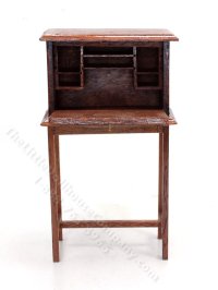 (image for) Miniature Walnut Shipper's Desk for Dollhouses