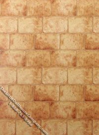(image for) Dark Yellow Brick Pattern Miniature Wallpaper for Dollhouses