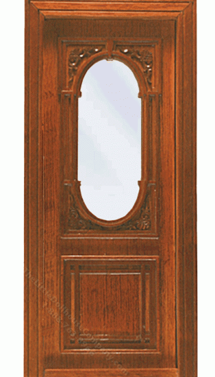 (image for) Miniature Walnut Penniman Single Exterior Door