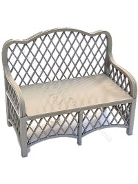 (image for) Miniature Wicker Sofa Kit for Dollhouses