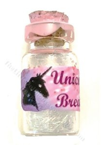 (image for) Miniature Unicorn Breath Jar for Dollhouses