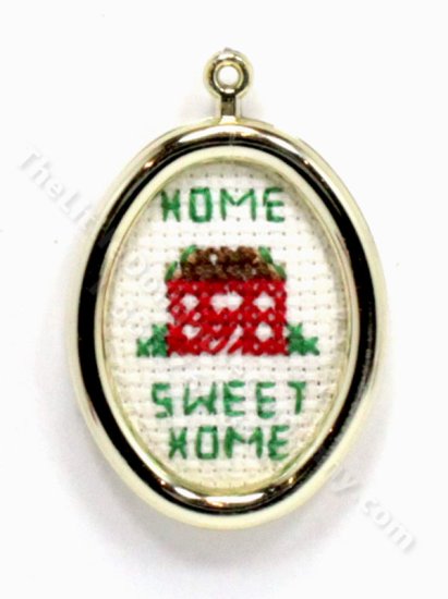 (image for) Miniature "Home Sweet Home" Cross Stitch for Dollhouses