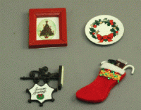 (image for) Dollhouse Miniature Christmas Set