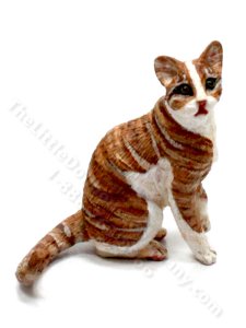 (image for) Dollhouse Scale Orange Tabby Cat