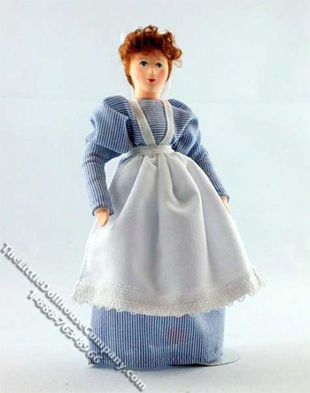 (image for) Anni Flexible Doll in Maid Uniform by Erna Meyer for Dollhouses