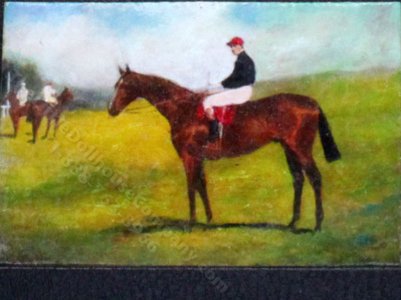 (image for) Miniature After the Polo Match Painting by Larry Morganti