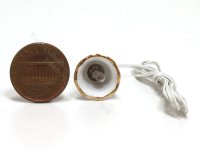(image for) Miniature Light with white Porcelain Floral Shade
