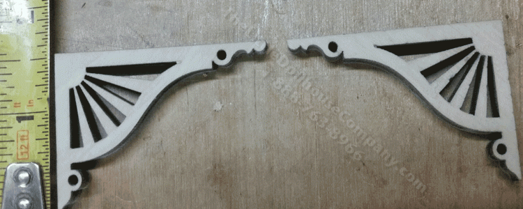 (image for) Miniature Porch Corner Post Bracket with Morning Sun Design