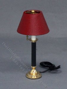 (image for) Miniature Club Table Lamp for Dollhouses