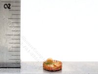 (image for) 1/144" Miniature Bread Basket for Dollhouses