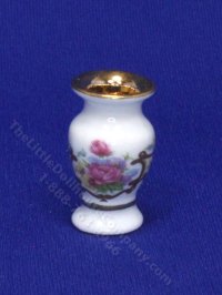 (image for) Miniature Dresden Porcelain Vase for Dollhouses