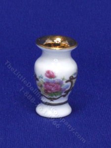 (image for) Miniature Dresden Porcelain Vase for Dollhouses