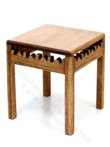 (image for) Miniature Handmade Geometric Occasional Table for Dollhouses