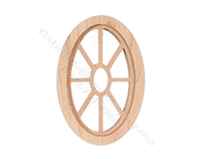 (image for) Dollhouse Oval Window w/ Plain Trim