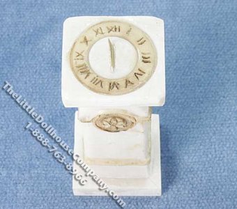 (image for) Miniature Pedestal Sundial for Dollhouses