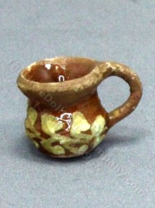 (image for) Miniature Handmade Vine Pattern Jug for Dollhouses